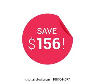 Save $156 dollars, $156 us dollar save
