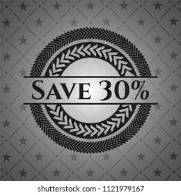 Save 30% dark badge