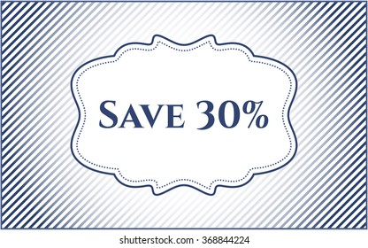 Guardar insignia de oro del 30%