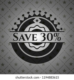 Save 30% realistic dark emblem