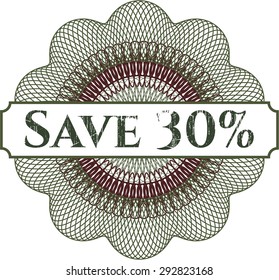 Save 30% rosette
