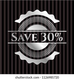 Save 30% silvery emblem or badge