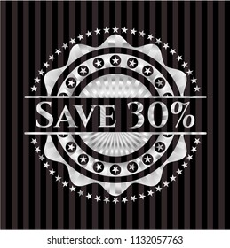 Save 30% silvery emblem or badge