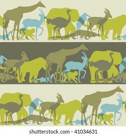 Save  Animal Liberation -seamless  Pattern Brush And Swath  Included