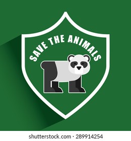 save the animals design, vector illustration eps10 graphic 