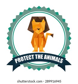 save the animals design, vector illustration eps10 graphic 