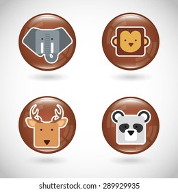 save the animals design, vector illustration eps10 graphic 