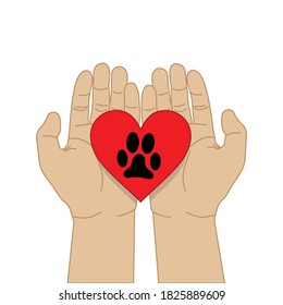 save animals or pets, vector illustration 