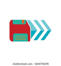 Save Arrow Logo Icon Design