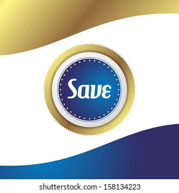 save art sticker label