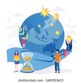 Save Australia, Australia Day, Pray for Australia. Vector illustration for web banner, infographics, mobile. donate money.