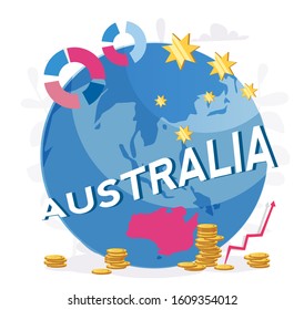 Save Australia, Australia Day, Pray for Australia. Vector illustration for web banner, infographics, mobile. donate money.