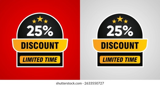 Save Big – Up to 25% Off Special Sale Banner