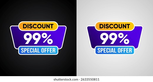 Economize muito - Até 99% de desconto em banner de venda especial