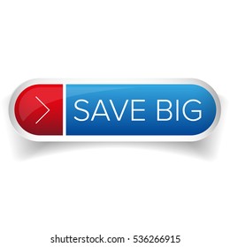 Save Big button vector