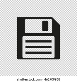 Save  - black vector icon