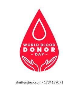 save blood concept for world blood donor day
