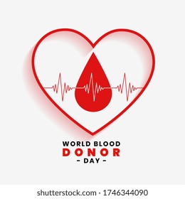 save blood concept for world blood donor day