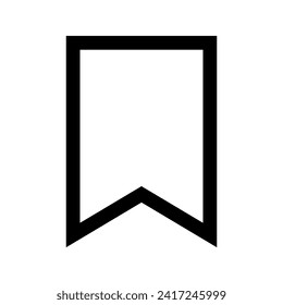 Save Bookmark icon in Flat outline style icon