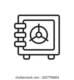 Save Box Outline Icon Vector Illustration