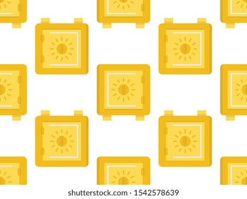 Save box seamless pattern design, Repeat textile design. Fabric print.