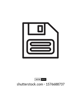 Save button icon, design inspiration vector template for interface and any purpose