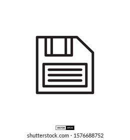 Save button icon, design inspiration vector template for interface and any purpose
