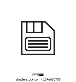 Save button icon, design inspiration vector template for interface and any purpose