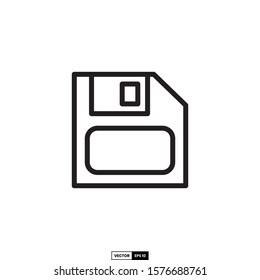 Save button icon, design inspiration vector template for interface and any purpose
