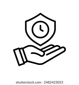 Save or Care Time Icon Set Time Management Illustrations for Productivity and Efficiency