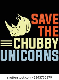 Save the chubby unicorns EPS file for cutting machine. You can edit and print this vector art with EPS editor.