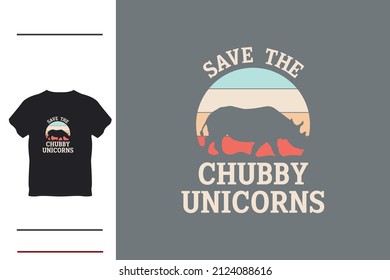 Save the chubby unicorns t shirt