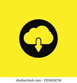 save cloud icon vector