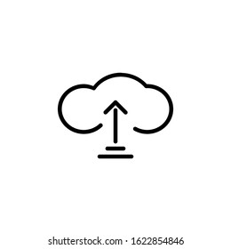 save as cloud storage icon design line style. Perfect for application, web, logo and presentation template