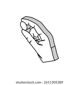 save coin hand isometric icon vector. save coin hand sign. isolated symbol illustration