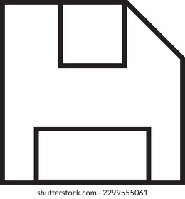 Icono de análisis de datos con estilo de contorno negro. símbolo, signo, conjunto, ahorro, guardar, interfaz, modificable. Ilustración del vector