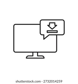 Save data and incoming file symbol on monitor