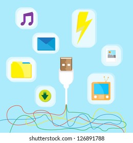 Save data into drive via thumb drive