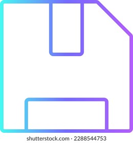 Save Data management icon with blue duotone style. technology, document, computer, internet, digital, graphic, electronic. Vector illustration
