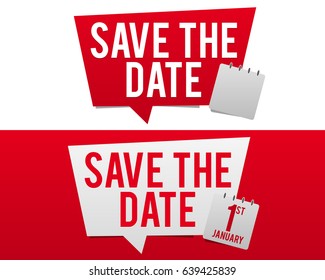 Save the Date badge.