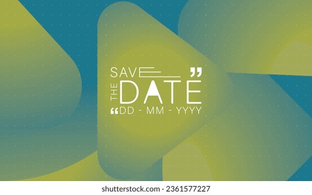 Save the date banner. Can be used for business, marketing and advertising. logo graphic design of event summit made for Technology and upcoming events. Vector EPS 10