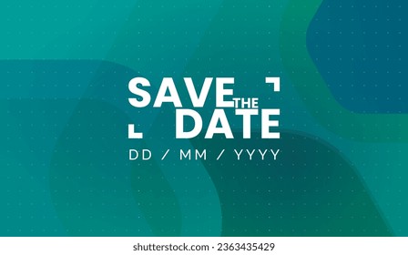 Save the date banner. Can be used for business, marketing and advertising. logo graphic design of event summit made for Technology and upcoming events. Vector EPS 10