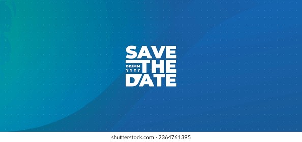 Save the date banner. Can be used for business, marketing and advertising. logo graphic design of event summit made for Technology and upcoming events. Vector EPS 10