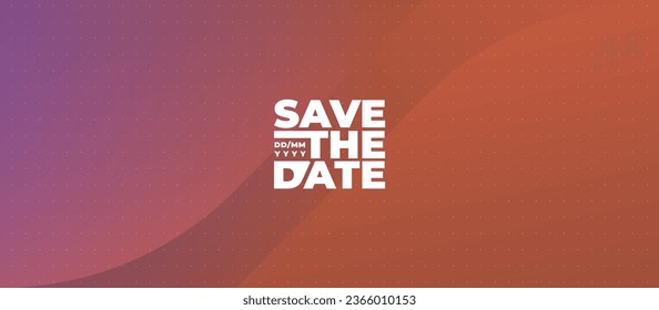 Save the date banner. Can be used for business, marketing and advertising. logo graphic design of event summit made for Technology and upcoming events. Vector EPS 10