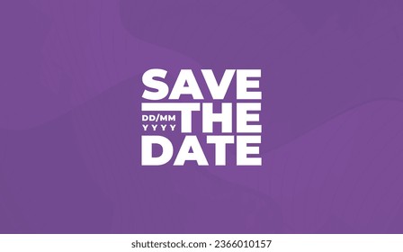 Save the date banner. Can be used for business, marketing and advertising. logo graphic design of event summit made for Technology and upcoming events. Vector EPS 10