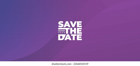 Save the date banner. Can be used for business, marketing and advertising. logo graphic design of event summit made for Technology and upcoming events. Vector EPS 10