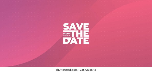 Save the date banner. Can be used for business, marketing and advertising. logo graphic design of event summit made for Technology and upcoming events. Vector EPS 10