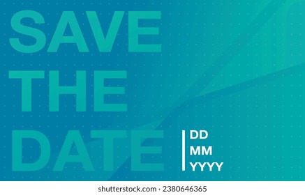 Guarda el cartel de fecha. Se puede usar para negocios, marketing y publicidad. diseño gráfico de logotipo de la cumbre de eventos realizada para Tecnología y eventos próximos. EPS vectorial 10