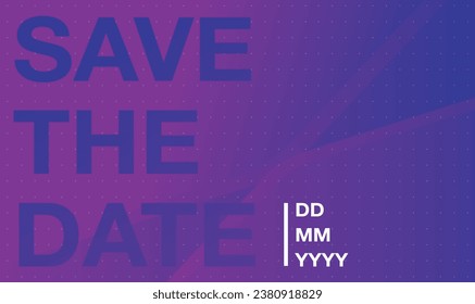 Save the date banner. Can be used for business, marketing and advertising. logo graphic design of event summit made for Technology and upcoming events. Vector EPS 10