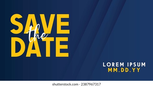 Save the date banner. Can be used for business, marketing and advertising. logo graphic design of event summit made for Technology and upcoming events.